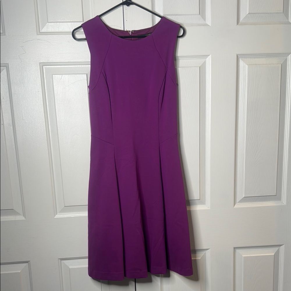 White House Black Market Purple Midi Dress